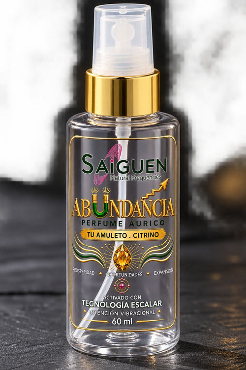 Perfume Áurico ABUNDANCIA · 60 ml — con Cuarzo Citrino